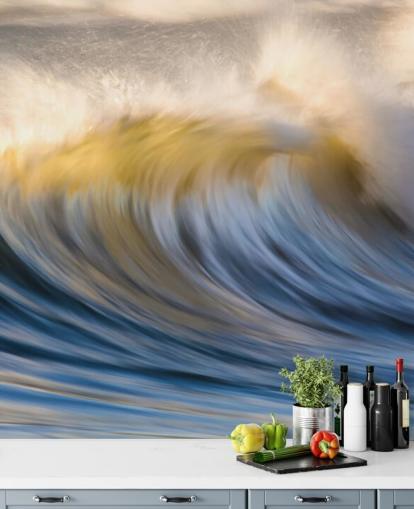 Fondo de pantalla de ondas azules soñadoras Fondo de pantalla de ondas azules soñadoras