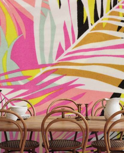 Vibrant Tropical Pattern Wallpaper Vibrant Tropical Pattern Wallpaper