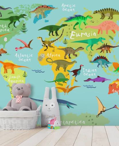 dinosaurios en un fondo de pantalla de mapa para niños dinosaurios en un fondo de pantalla de mapa para niños
