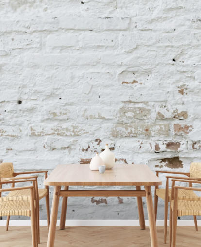 white brick wallpaper mural called Distressed White Brick for bedrooms, kitchens and offices white brick wallpaper mural called Distressed White Brick for bedrooms, kitchens and offices