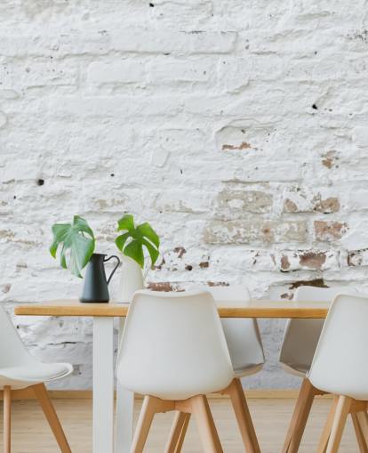 vit tegel tapet väggmålning kallad Distressed White Brick för sovrum, kök och kontor vit tegel tapet väggmålning kallad Distressed White Brick för sovrum, kök och kontor