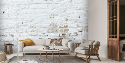 white brick wallpaper design