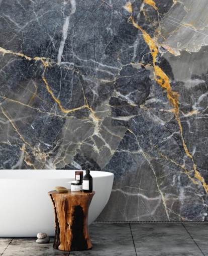 grå og guld marmor tapet vægmaleri kaldet Grå med guldmarmor til badeværelser eller køkkener grå og guld marmor tapet vægmaleri kaldet Grå med guldmarmor til badeværelser eller køkkener