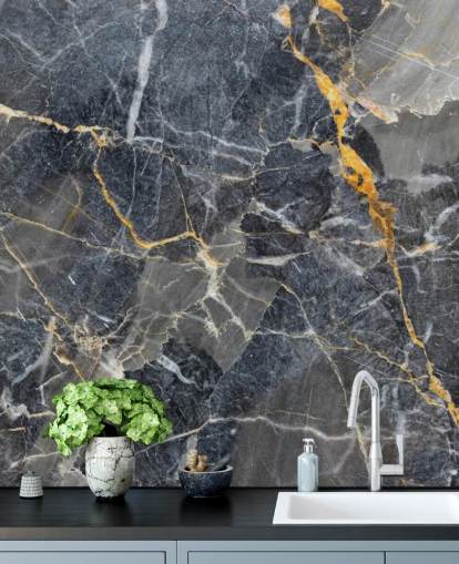 grå og guld marmor tapet vægmaleri kaldet Grå med guldmarmor til badeværelser eller køkkener grå og guld marmor tapet vægmaleri kaldet Grå med guldmarmor til badeværelser eller køkkener