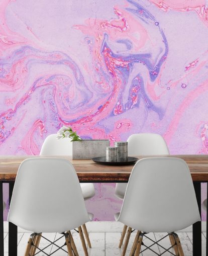 Roze en paars marmeren behang Roze en paars marmeren behang