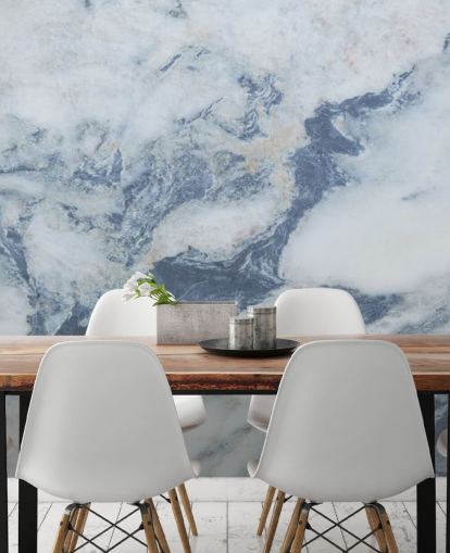 blå tilpassbar marmor tapet veggmaleri kalt Blue Marble Effect for kjøkken og bad blå tilpassbar marmor tapet veggmaleri kalt Blue Marble Effect for kjøkken og bad