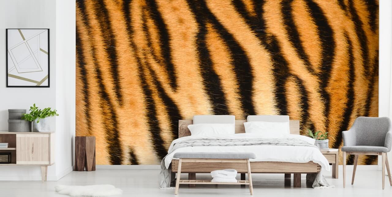 Tiger Print behang
