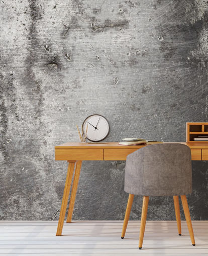 Silver Wallpaper Mural Silver Wallpaper Mural