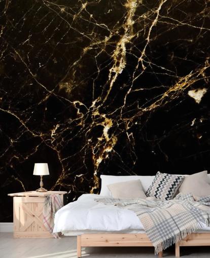musta ja kultainen muokattava marmoritapetti seinämaalaus nimeltä Black and Gold Smooth keittiöihin musta ja kultainen muokattava marmoritapetti seinämaalaus nimeltä Black and Gold Smooth keittiöihin