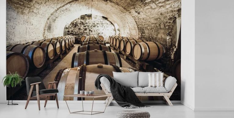 wine cellar wall art