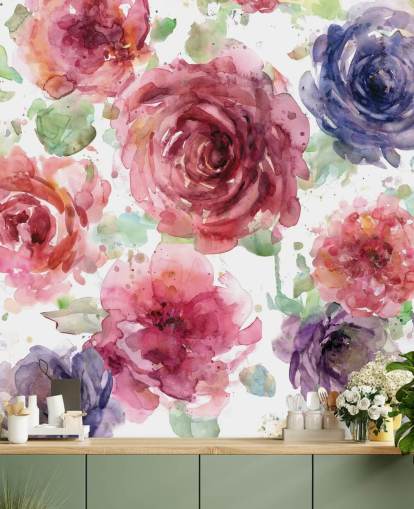 Pink og Lilla Flower Baggrund Pink og Lilla Flower Baggrund