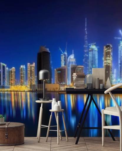 blue toned dubai city wallpaper blue toned dubai city wallpaper
