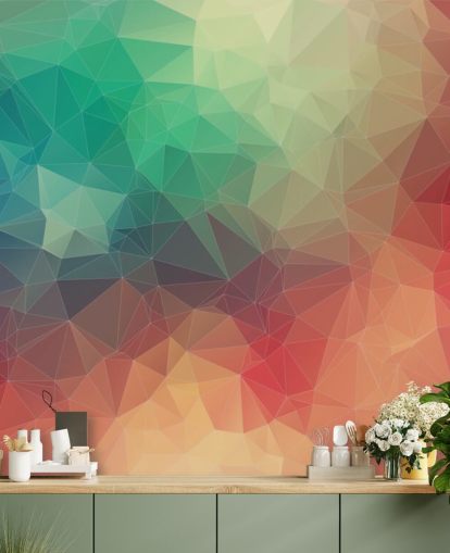 papier peint géométrique personnalisable arc-en-ciel appelé Abstract 2D Geometric pour les chambres et les bureaux papier peint géométrique personnalisable arc-en-ciel appelé Abstract 2D Geometric pour les chambres et les bureaux