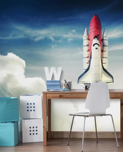 Space Shuttle contra Light Sky Wall Mural Space Shuttle contra Light Sky Wall Mural