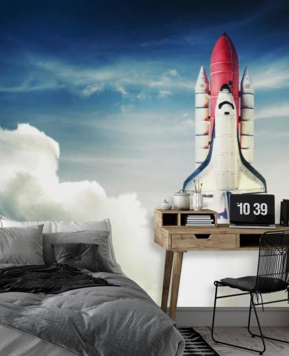 Space Shuttle contra Light Sky Wall Mural Space Shuttle contra Light Sky Wall Mural