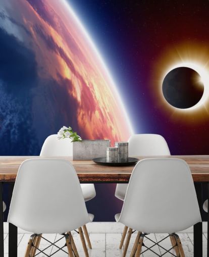 Sun Eclipse Wall Mural Sun Eclipse Wall Mural