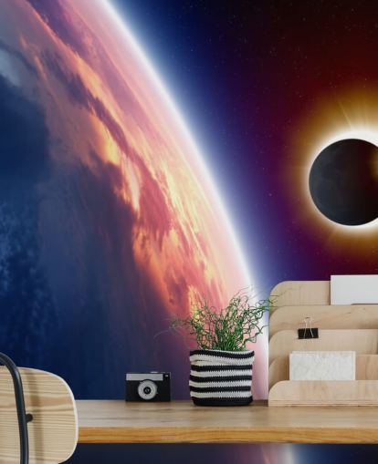 Sun Eclipse Wall Mural Sun Eclipse Wall Mural
