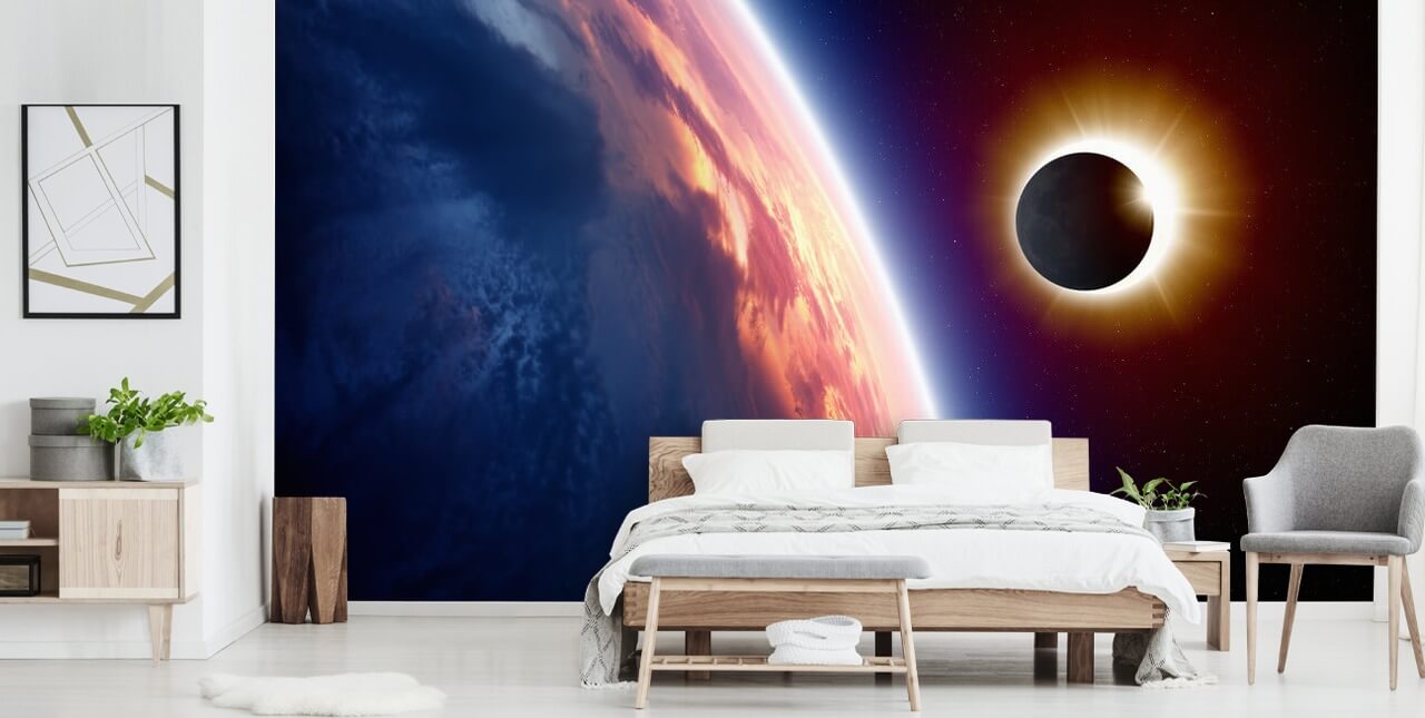 Sol Eclipse Väggmålning