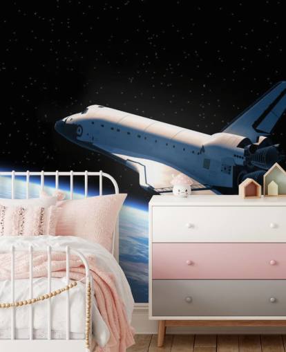 Carta da parati Space Shuttle Orbiting Earth Carta da parati Space Shuttle Orbiting Earth