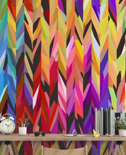 Fargerike Lines Abstrakt Bakgrunn Fargerike Lines Abstrakt Bakgrunn