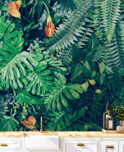 green jungle wallpaper mural called Green Jungle Background green jungle wallpaper mural called Green Jungle Background