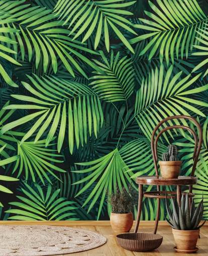 Wandbild „Blätter der Palme“, grün, personalisierbar, für Küchen oder Schlafzimmer Wandbild „Blätter der Palme“, grün, personalisierbar, für Küchen oder Schlafzimmer