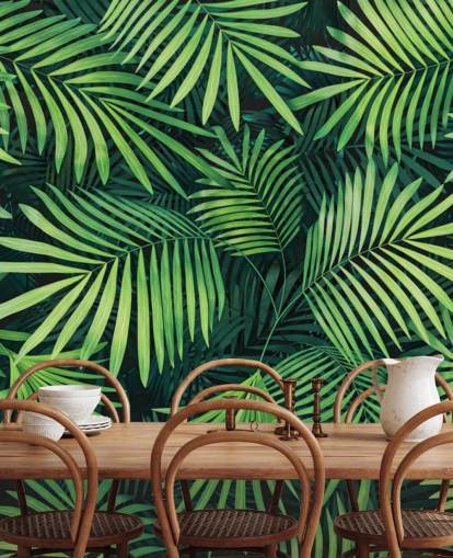 Wandbild „Blätter der Palme“, grün, personalisierbar, für Küchen oder Schlafzimmer Wandbild „Blätter der Palme“, grün, personalisierbar, für Küchen oder Schlafzimmer