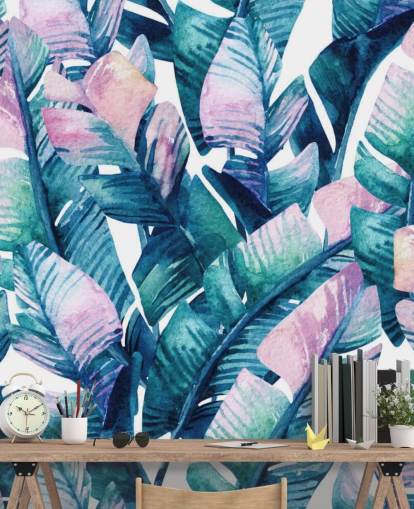 purple tinted green leaves wallpaper purple tinted green leaves wallpaper