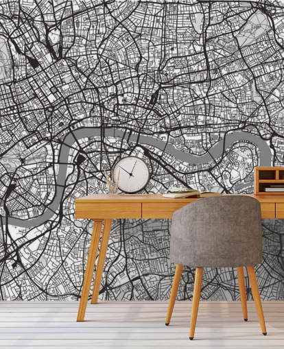 papel pintado de mapa de londres blanco y negro papel pintado de mapa de londres blanco y negro