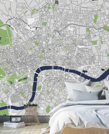 Illustration kort over London Illustration kort over London