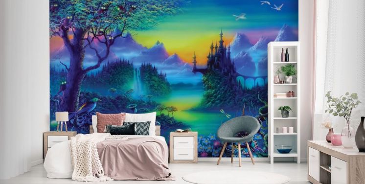 Quirky Castle Fantasy Wallpaper