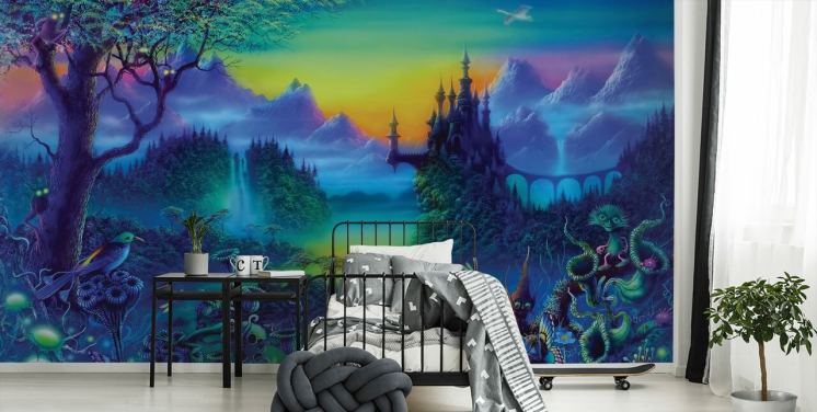 Quirky Castle Fantasy Wallpaper