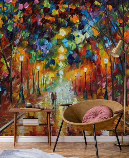 papier peint de rue multicolore intitulé Farewell to Anger de Leonid Afremov pour les chambres, les salons et les salles de bain papier peint de rue multicolore intitulé Farewell to Anger de Leonid Afremov pour les chambres, les salons et les salles de bain