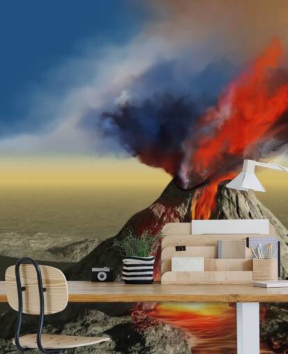 Papel de parede Volcano Smoke Papel de parede Volcano Smoke