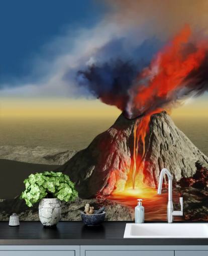 Papier peint Volcano Smoke Papier peint Volcano Smoke
