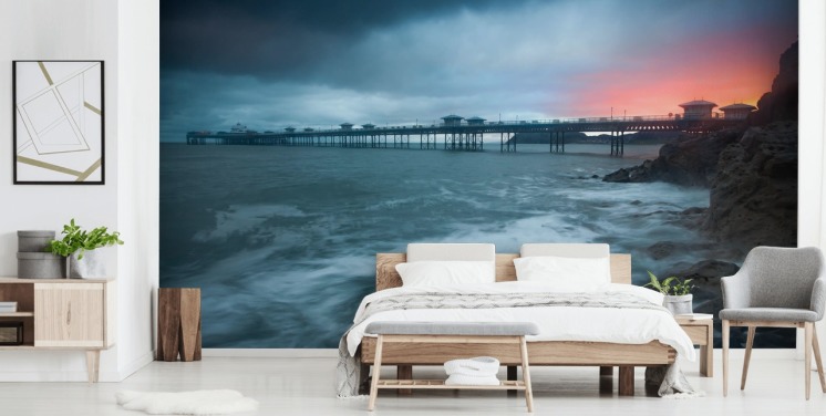 Llandudno Sunrise Coastal Wallpaper