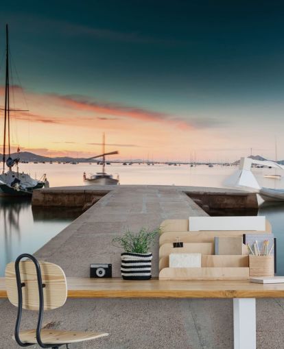 Sunset Concrete Jetty Wallpaper Sunset Concrete Jetty Wallpaper