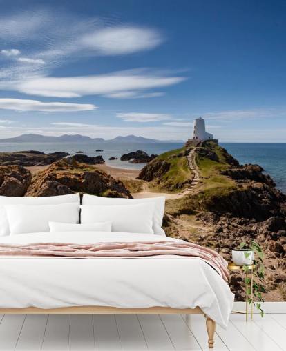 Papel de Parede Rocky Coast and Lighthouse Papel de Parede Rocky Coast and Lighthouse