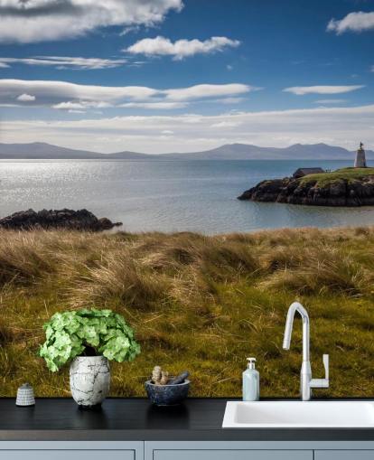 Boat on Calm Sea aside a Rural coast in Llanddwyn Boat on Calm Sea aside a Rural coast in Llanddwyn