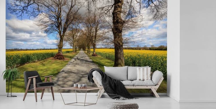 Rapeseed Drive Wall Mural