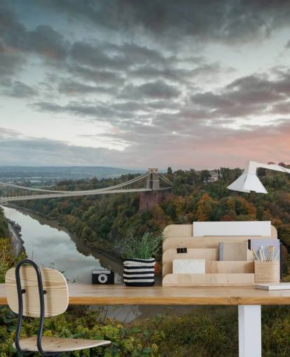 Herbstzeit an der Bristol Bridge Fototapete Herbstzeit an der Bristol Bridge Fototapete