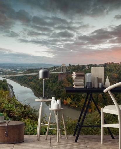 Herbstzeit an der Bristol Bridge Fototapete Herbstzeit an der Bristol Bridge Fototapete