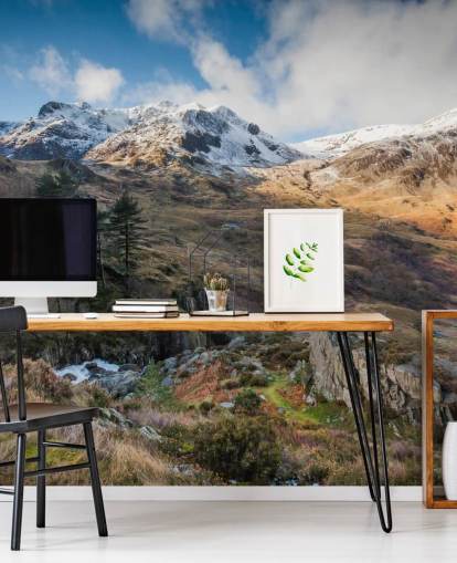 prachtig landschapsbehang genaamd Snow Mountains Snowdonia van Anthony Bryant Photography prachtig landschapsbehang genaamd Snow Mountains Snowdonia van Anthony Bryant Photography