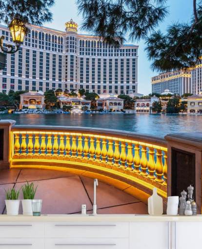 Bellagio Sunset Wall Mural Bellagio Sunset Wall Mural