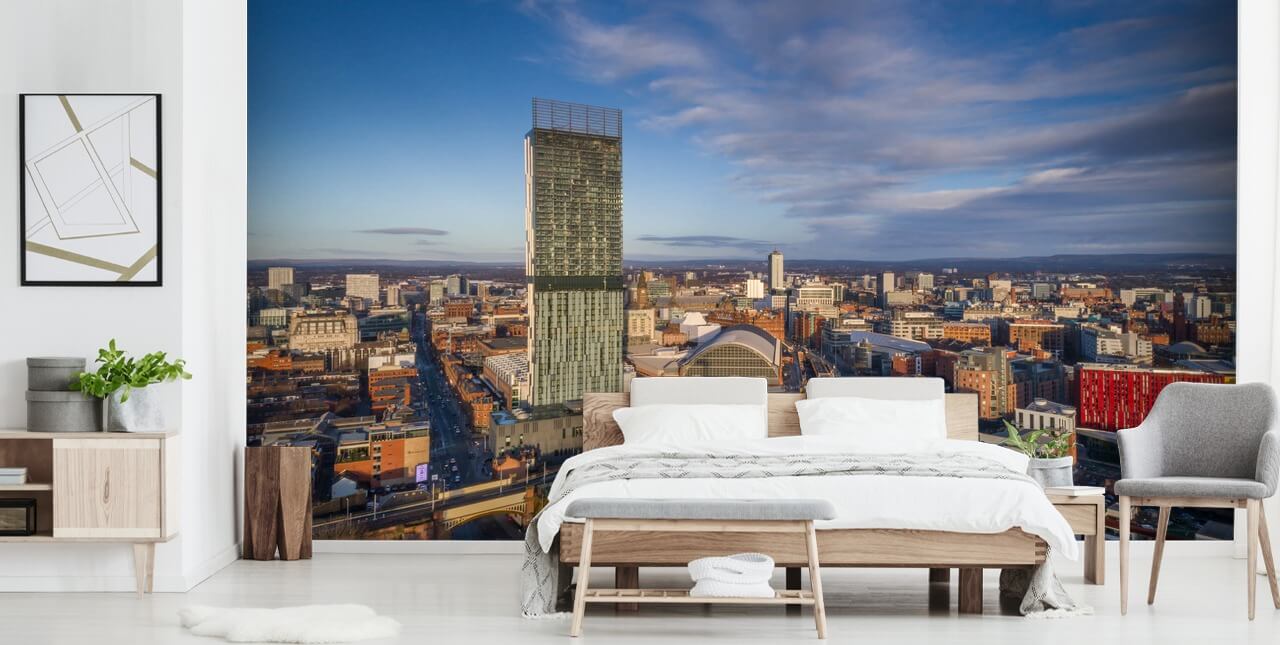 Manchester City Aerial Wall Mural