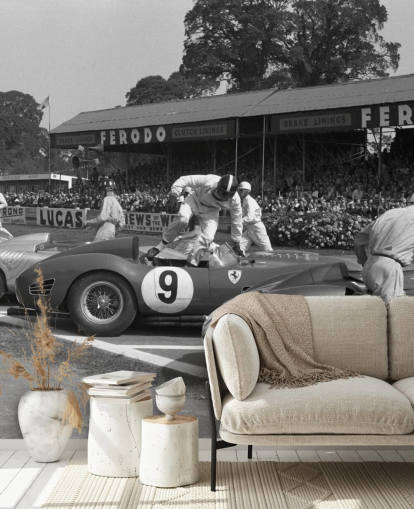 Svart og hvitt Vintage Cars Bakgrunn Svart og hvitt Vintage Cars Bakgrunn