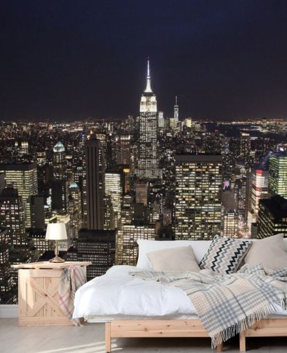 Empire State Building at Night Wall Mural Empire State Building at Night Wall Mural