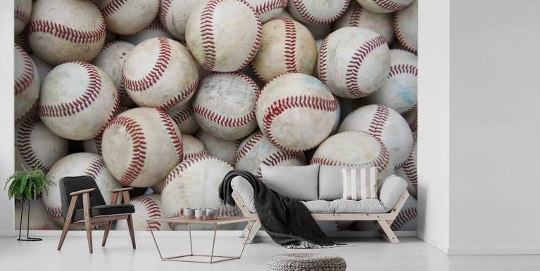 Professional baseball players Wall Mural Wallpaper