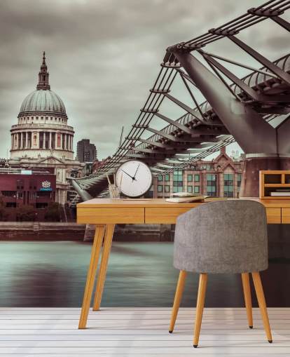 Catedral de São Paulo, Millennium Bridge Papel de Parede Catedral de São Paulo, Millennium Bridge Papel de Parede