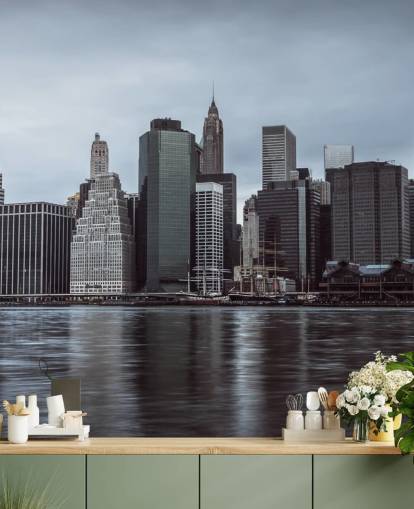 Lower Manhattan Murky Morning Wallpaper Lower Manhattan Murky Morning Wallpaper